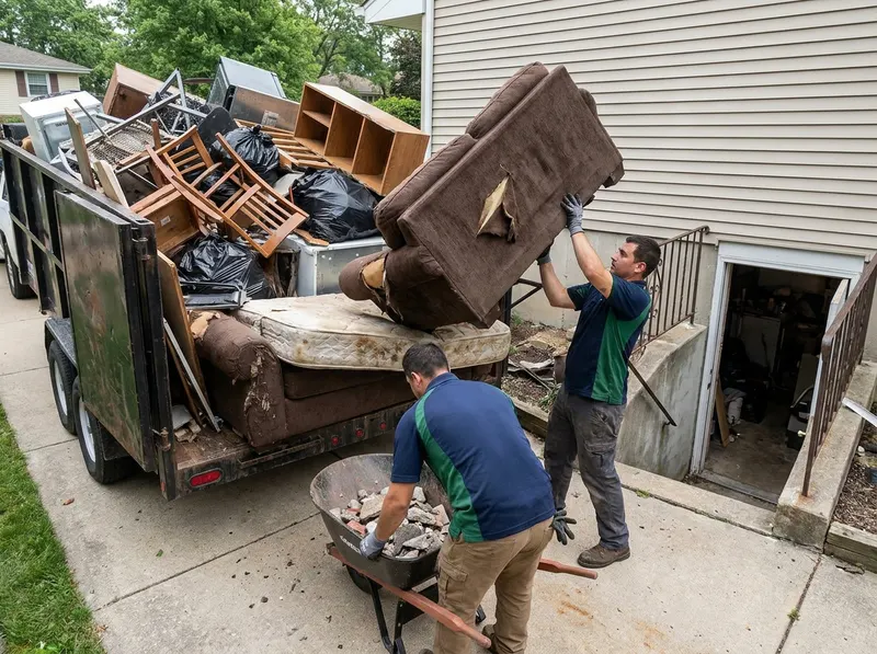 Basement Cleanout in Elmhurst, IL